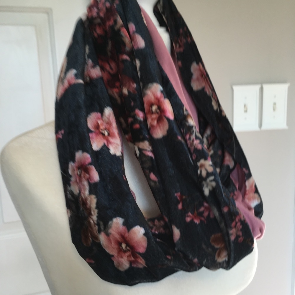 Tolani Velvet infinity scarf.